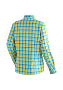 Maier Sports W NANNI blue yellow check 36 - PeakStyle