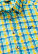 Maier Sports W NANNI blue yellow check 36 - PeakStyle
