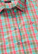 Maier Sports W NANNI green lightblue red check 36 - PeakStyle