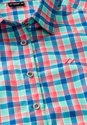 Maier Sports W NANNI blue red check 36 - PeakStyle