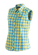 Maier Sports W PALOMA blue yellow check 36 - PeakStyle