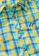 Maier Sports W PALOMA blue yellow check 36 - PeakStyle