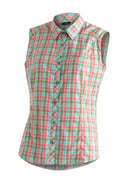 Maier Sports W PALOMA green lightblue red check 36 - PeakStyle