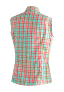 Maier Sports W PALOMA green lightblue red check 36 - PeakStyle