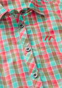 Maier Sports W PALOMA green lightblue red check 36 - PeakStyle