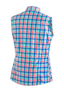 Maier Sports W PALOMA blue red check 36 - PeakStyle