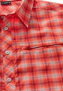 Maier Sports M KASEN S/S red check 46 - PeakStyle