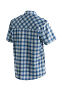 Maier Sports M KASEN S/S blue check 46 - PeakStyle