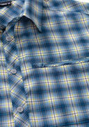 Maier Sports M KASEN S/S blue check 46 - PeakStyle