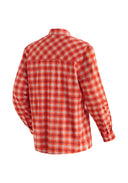 Maier Sports M KASEN L/S red check 46 - PeakStyle