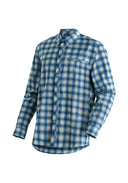 Maier Sports M KASEN L/S blue check 46 - PeakStyle