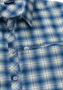 Maier Sports M KASEN L/S blue check 46 - PeakStyle