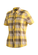 Maier Sports W KENDRA S/S yellow check 34 - PeakStyle