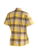 Maier Sports W KENDRA S/S yellow check 34 - PeakStyle