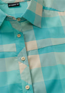 Maier Sports W KENDRA S/S turquoise check 34 - PeakStyle