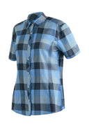 Maier Sports W KENDRA S/S blue check 34 - PeakStyle