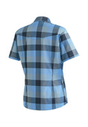 Maier Sports W KENDRA S/S blue check 34 - PeakStyle