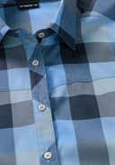 Maier Sports W KENDRA S/S blue check 34 - PeakStyle