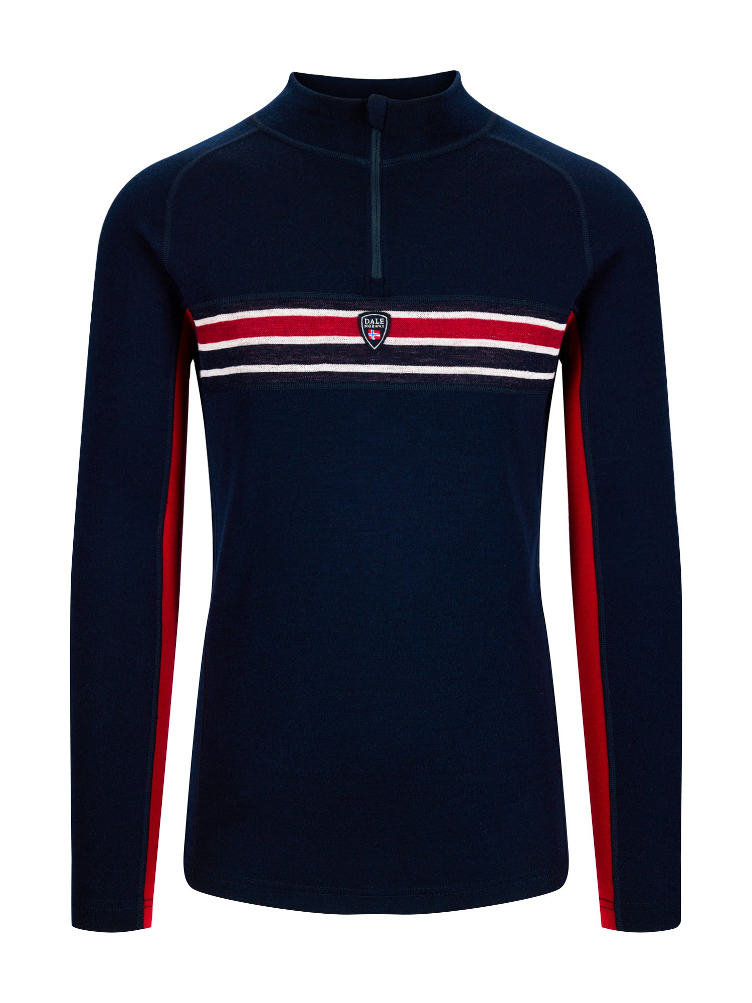 Dale Of Norway M AKSLA MASC BASELAYER HALF ZIP Navy Red OffWhite XXL - PeakStyle