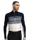 Dale Of Norway M VAIL MASCULINE BASELAYER HALF ZIP Offwhite Navy XXL - PeakStyle