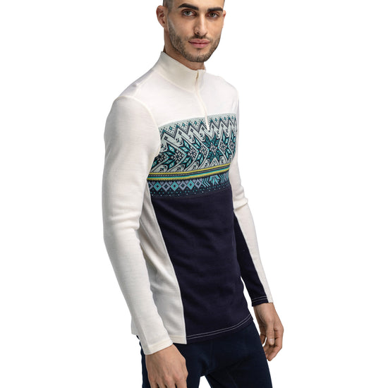 Dale Of Norway M VAIL MASCULINE BASELAYER HALF ZIP Navy Offwhite XXL - PeakStyle