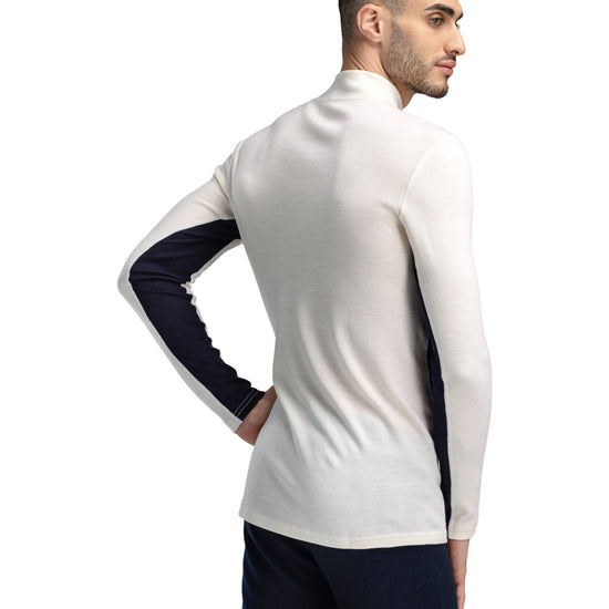Dale Of Norway M VAIL MASCULINE BASELAYER HALF ZIP Navy Offwhite XXL - PeakStyle