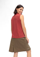 Maier Sports W ULRIKE SLEEVELESS red orcher 34 - PeakStyle