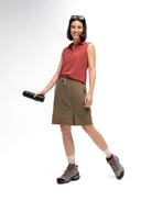 Maier Sports W ULRIKE SLEEVELESS red orcher 34 - PeakStyle