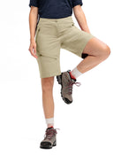 Maier Sports W INARA SHORT VARIO brown rice 34 - PeakStyle