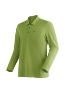 Maier Sports M LONG PIQUE POLO fresh fern S - PeakStyle