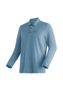 Maier Sports M LONG PIQUE POLO blueberrymacaroon S - PeakStyle