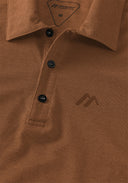 Maier Sports M LONG PIQUE POLO rustic amber S - PeakStyle