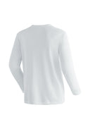 Maier Sports M TIGHT LONG TEE white S - PeakStyle