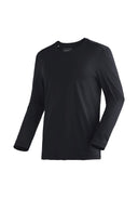 Maier Sports M TIGHT LONG TEE black S - PeakStyle