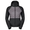 Scott W HOODY DEFINED WARM HYBRID evening grey/black EU XL - PeakStyle