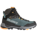 Dolomite VERNALE LEATHER HIGH GTX MEN Deep Green/Electric Orange 13.5 UK - PeakStyle