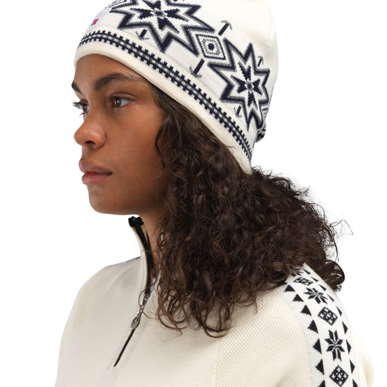 Dale Of Norway TINDEFJELL HAT Offwhite Smoke Navy One size - PeakStyle