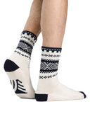 Dale Of Norway CORTINA SOCKS Offwhite Navy L - PeakStyle