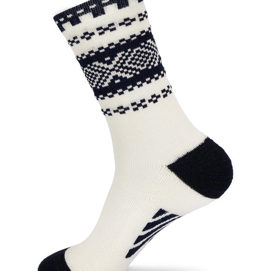 Dale Of Norway CORTINA SOCKS Offwhite Navy L - PeakStyle