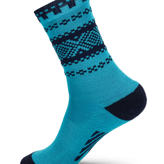 Dale Of Norway CORTINA SOCKS Turquoise Navy L - PeakStyle