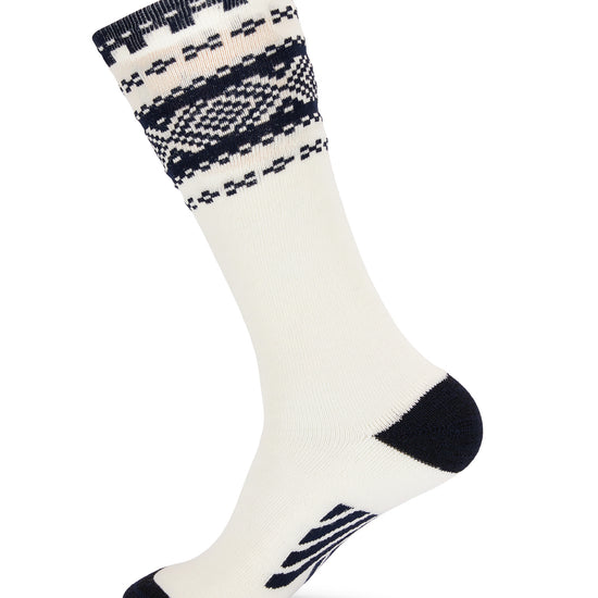 Dale Of Norway CORTINA KNEE SOCKS Offwhite Navy L - PeakStyle