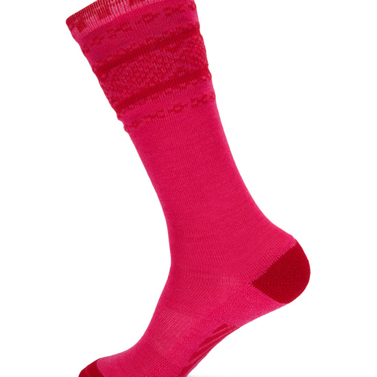 Dale Of Norway CORTINA KNEE SOCKS Pink Red M - PeakStyle