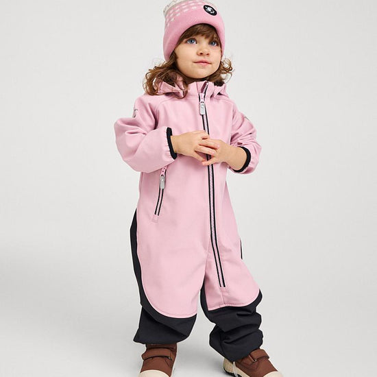 Reima Mjosa Softshelloverall Kleinkinder in Grey Pink – Produktansicht