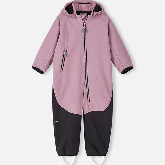 Reima Mjosa Softshelloverall Kleinkinder in Grey Pink – Vorderansicht
