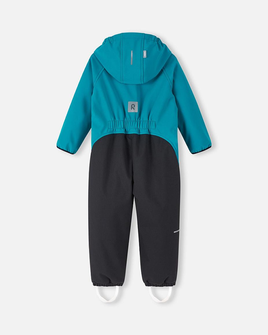 Reima Mjosa Softshelloverall Kleinkinder in Aquatic Blue – Produktansicht