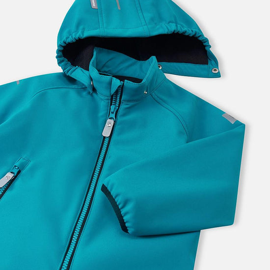 Reima Mjosa Softshelloverall Kleinkinder in Aquatic Blue – Produktansicht