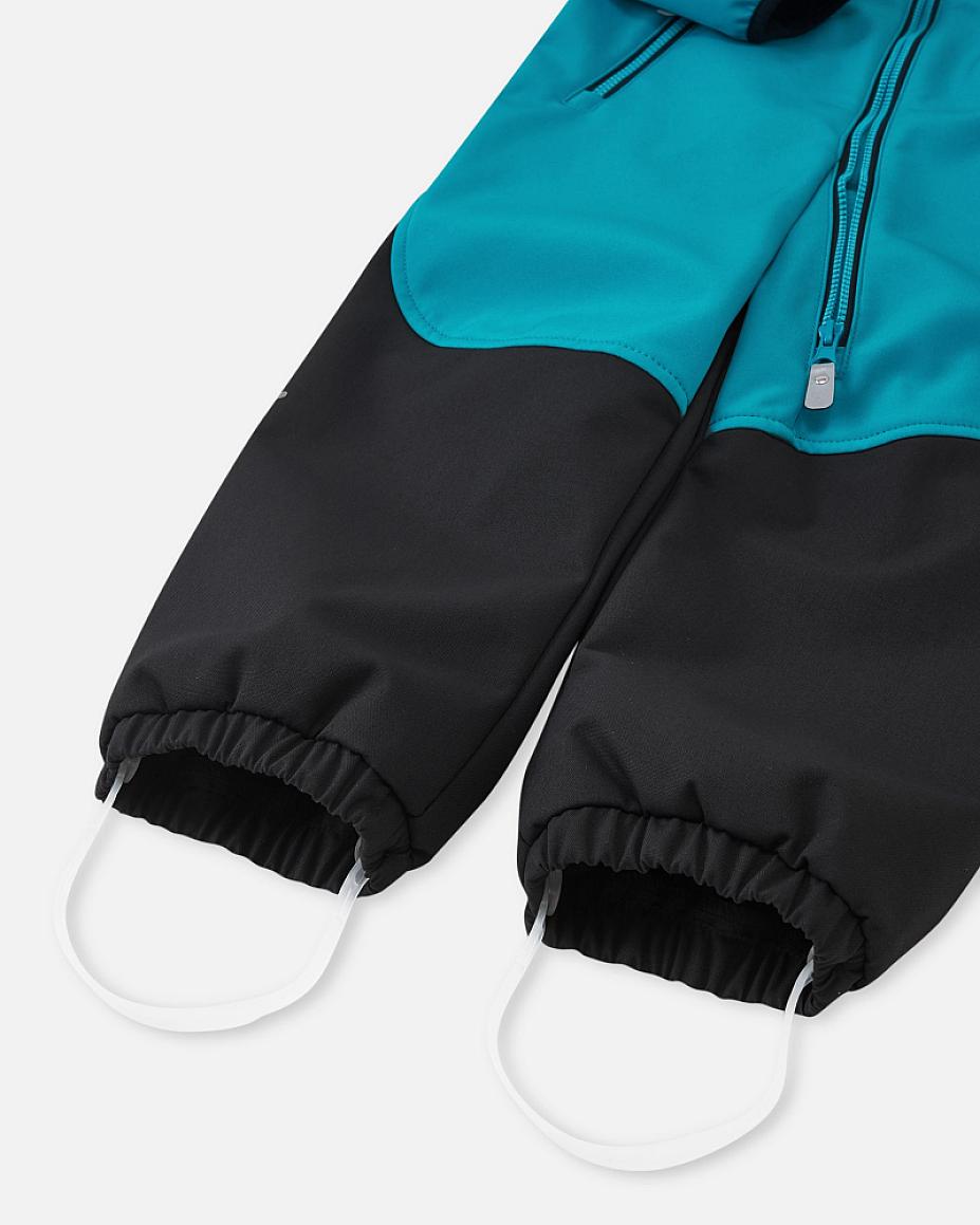Reima Mjosa Softshelloverall Kleinkinder in Aquatic Blue – Produktansicht