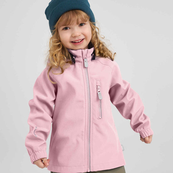 Reima Vantti Children's Softshell Jacket – Gray Pink