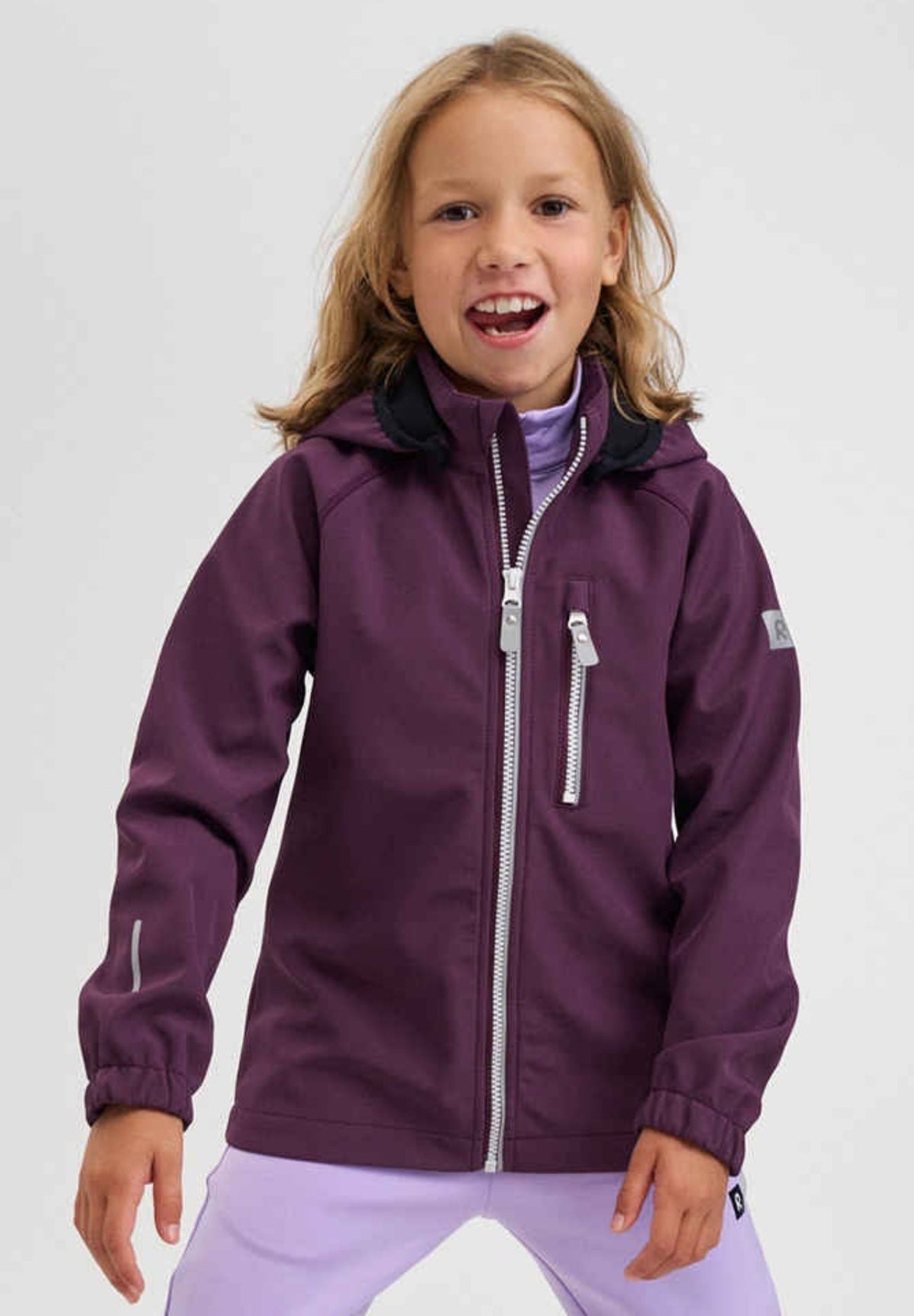 Reima Vantti Softshell Jacket for Kids – Deep Purple