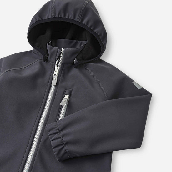 Reima Vantti Kids' Softshell Jacket – Soft Black